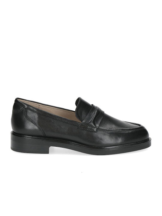 Δερμάτινα Γυναικεία Loafers σε Μαύρο Χρώμα