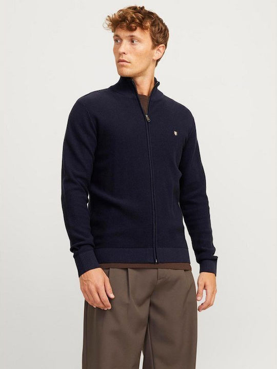 Jack & Jones Ανδρική Ζακέτα Πλεκτή Maritime Blue