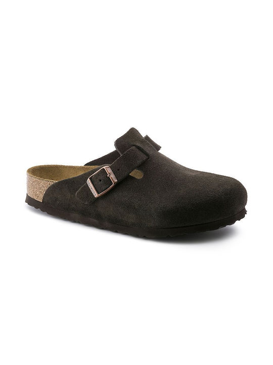 Birkenstock Boston Σαμπό Καφέ