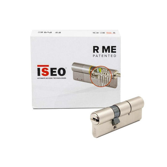 ISEO Κύλινδρος Κλειδαριάς Ασφαλείας RME 90mm (30-60) Ασημί