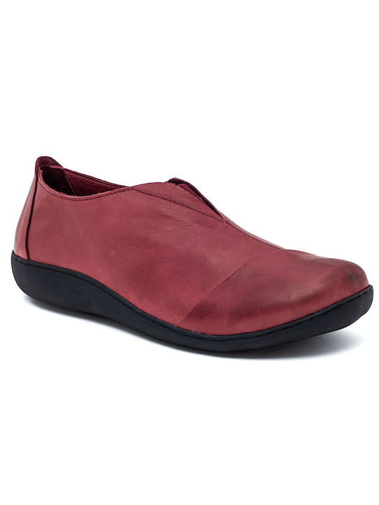 Air Anesis Anatomic Women's Leather Slip-Ons Burgundy