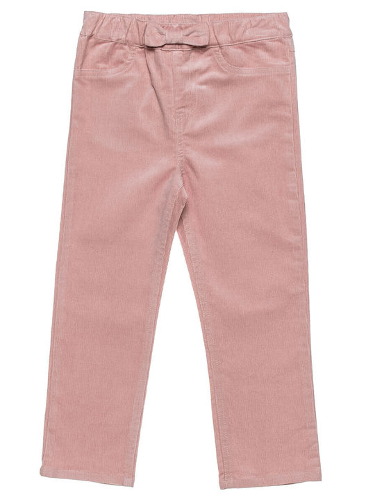 Kinder Schlaghose Cord Rosa Wischerblatt