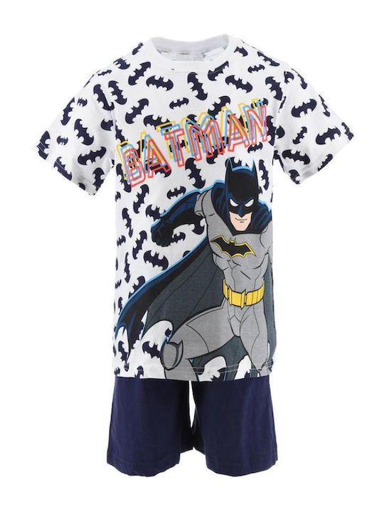 Superheroes Kids Pyjamas Cotton White