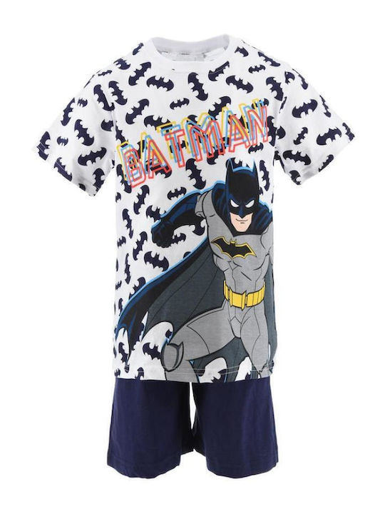 Superheroes Kinder Schlafanzug Sommerlich White
