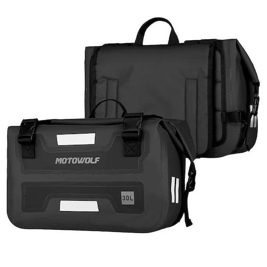 Motowolf MDL Motorcycle Saddle Bags Kit 60l in Black Colour
