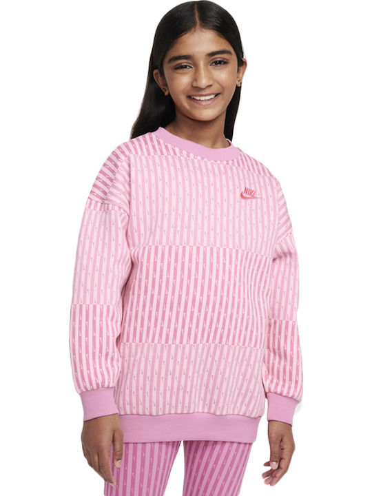 Fleece Kids Sweatshirt Fuchsia Sportswear Club
