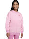 Fleece Kids Sweatshirt Fuchsia Sportswear Club