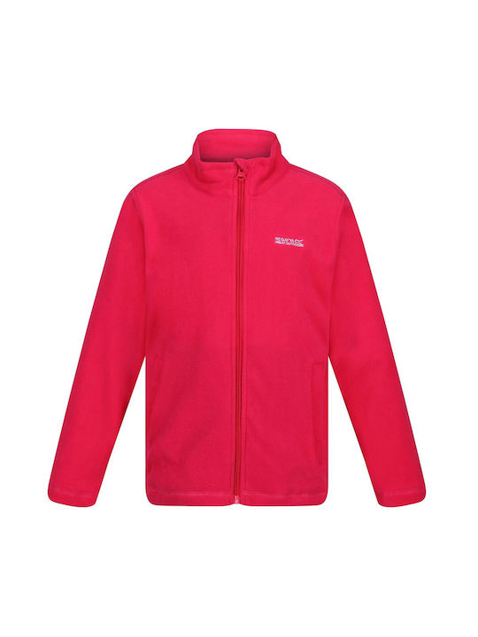 Regatta Kids Cardigan Fleece Fuchsia