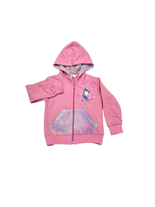 Frenzy Kids Cardigan Cotton Pink