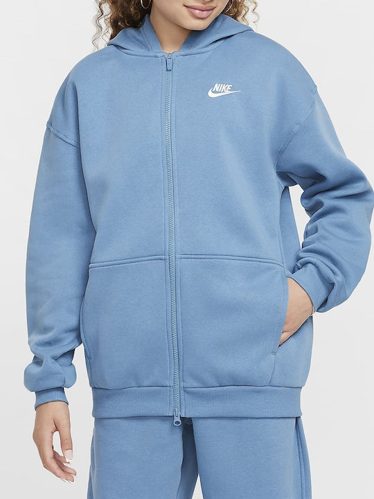 Nike Athletic Kids Cardigan Cotton with Hood Bl...