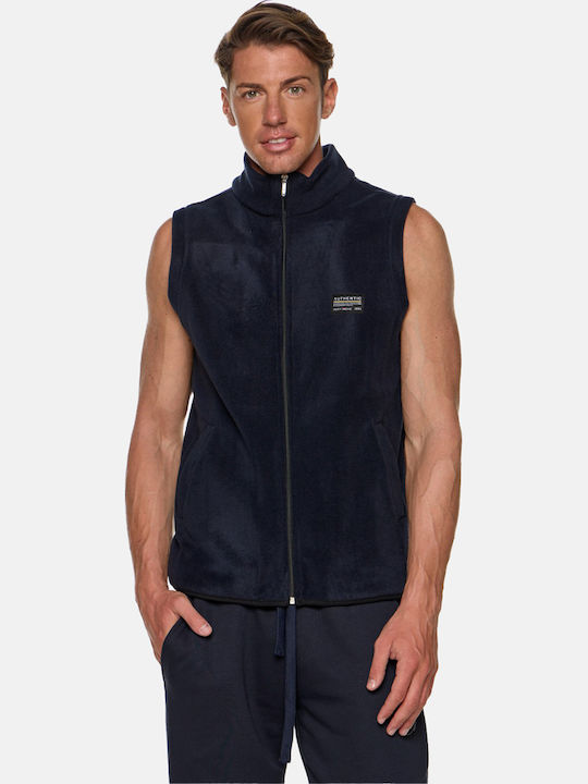 Bodymove Ανδρική Ζακέτα Fleece ΜΠΛΕ ΣΚΟΥΡΟ