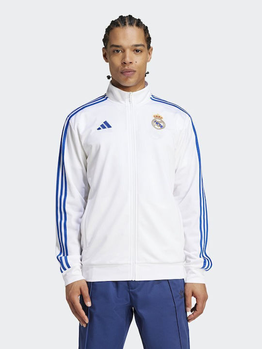 Real Madrid Dna Ανδρική Ζακέτα Λευκή