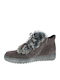 Wildleder Stiefeletten Damen Braun