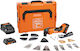 Fein Multimaster AMM 500 Plus TOP Παλινδρομικό Πολυεργαλείο 18V 2x2Ah με Ρύθμιση Ταχύτητας