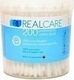 Real Care Bețișoare de Bumbac 100% Bumbac Pur 200 Bucăți
