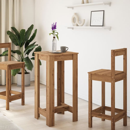 Table Bar Wooden Coffee 51x50x103.5cm