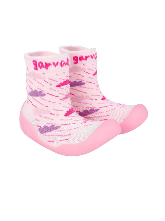 Garvalin Kinderstrümpfe Hausschuh-Socken Pink