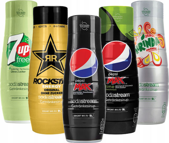 5x Mirinda Zero Syrup + Rockstar Energy + 7up + Pepsi Max + Pepsi Max Lime