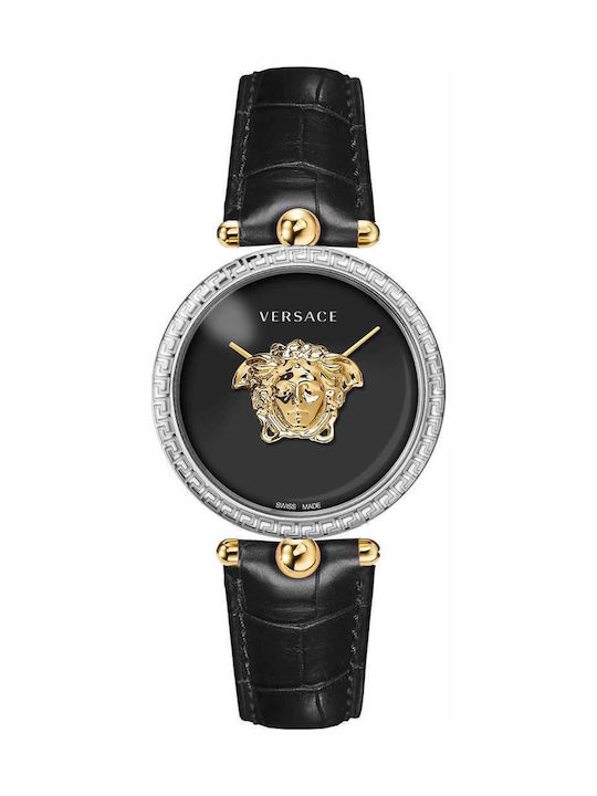 Versace Palazzo Women's Watch with Black Leathe...