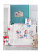 Rythmos Baby Bettbezug Set mit Kissenbezug Pink 100x150cm.