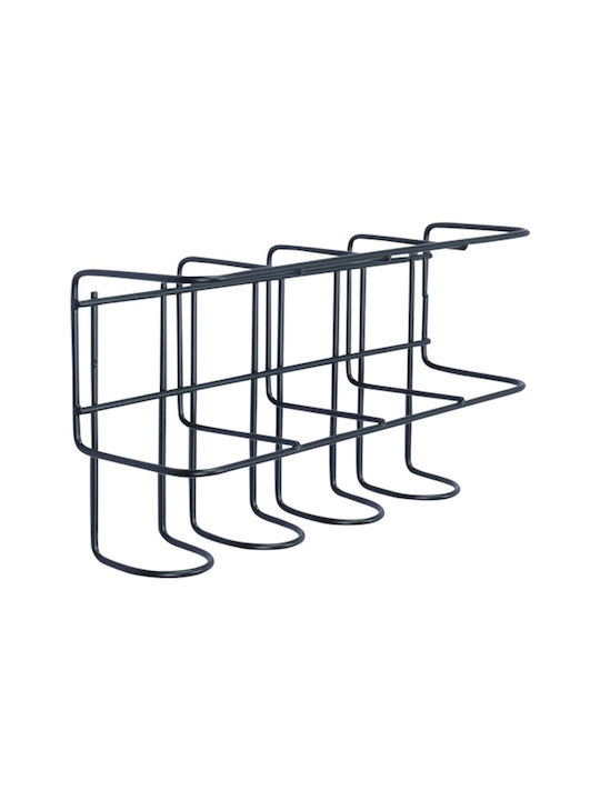 Uncle George Metallic Black Umbrella Rack 26.5x7x13.5cm