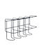 Uncle George Metallic Black Umbrella Rack 26.5x7x13.5cm