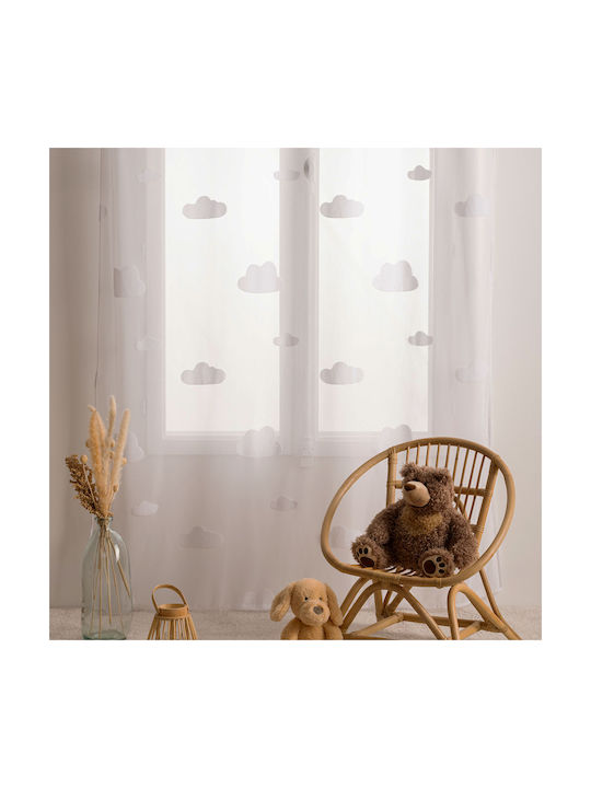Atmosphera Nuage Curtain with Grommet Tops