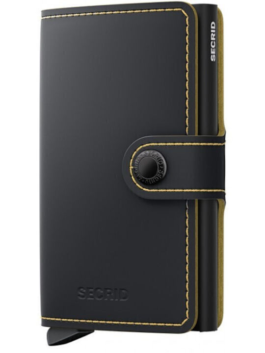 Secrid Miniwallet Ανδρικό Πορτοφόλι Μαύρο