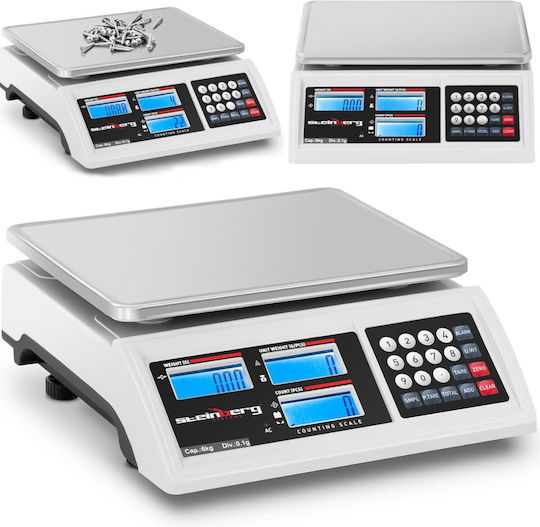 Steinberg Systems Professionelle Waage mit einer Wiegekapazität von 6kg und einer Unterteilung von 6000gr