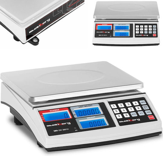 Steinberg Systems Retail Scale with Weighing Capacity of 30kg and Division 3gr