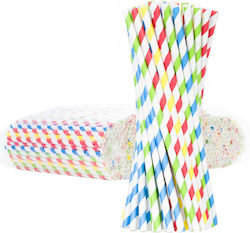 Paie Ecologice din Hârtie Bio 6/205mm Mix 500 Buc Paie Ecologice din Hârtie Bio 6/205mm Mix 500 Buc