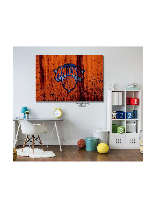 Nba Ny Knicks Πίνακας σε Καμβά 65x95cm