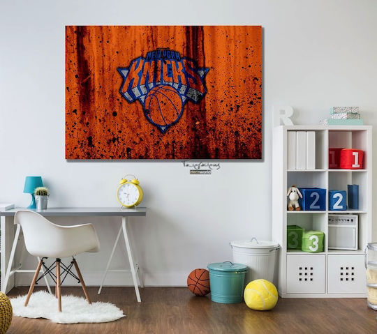 Nba Ny Knicks Πίνακας σε Καμβά 65x95cm