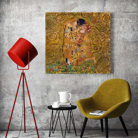"the Kiss" Gustav Klimt Gemälde auf Leinwand 40x40cm