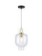 Viokef Pendant Light Transparent Rail with Socket E27 23x230cm