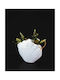 Διακοσμητικό Βάζο Kunststoff Shell Vase Weiß 12x8x16cm 1Stück