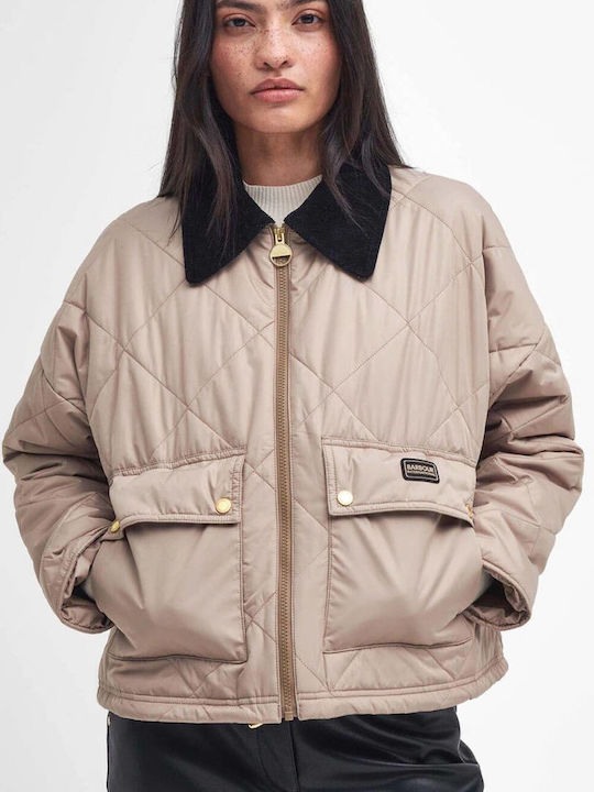 Barbour Quilt Women's Short Lifestyle Jacket for Winter Light Trench