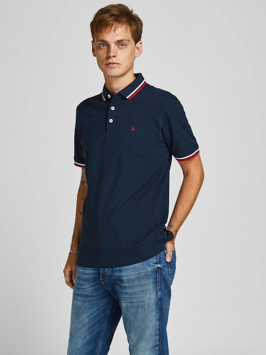 Jack & Jones Men's Short Sleeve Blouse Polo Nav...