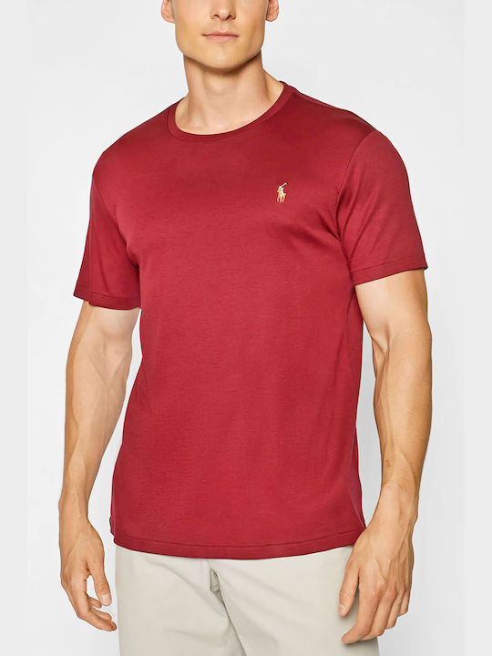 Ralph Lauren Herren T-Shirt Kurzarm Dark Red