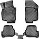Umbrella Satz Vorder- und Hintermatten 4Stück aus Gummi für Seat Leon 2005-2012 Schwarz