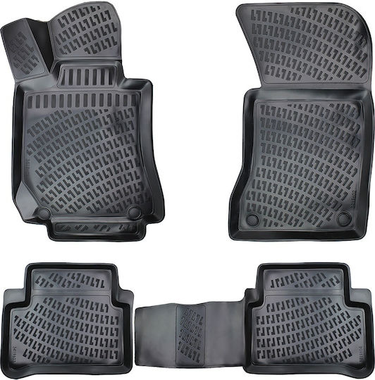 Umbrella Σετ Μπροστινά και Πίσω Πατάκια 4τμχ για Mercedes-Benz E Class 2003-2009 Μαύρα