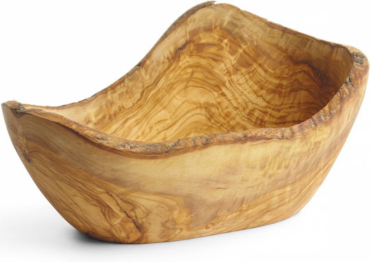 Decorative Olive Wood Bowl 300 X 190 X 110 Mm