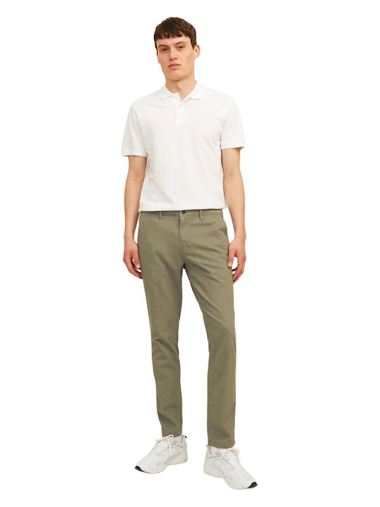 Jack & Jones Pantaloni pentru bărbați Olive pră...