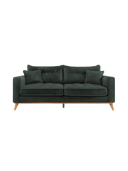 Verona Two-Seater Couch Velvet Cypress 190x88cm