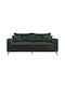 Verona Two-Seater Couch Velvet Cypress 190x88cm