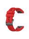 Techsuit Watchband Quickfit 26mm W060 Garmin Fenix 3/3 Hr 5x 5x Plus 6x 6x Pro 7x 7x Pro Solar Red