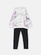 Joyce Kids Set with Leggings Winter 2pcs White