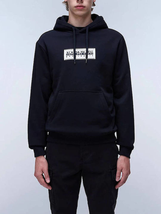 Napapijri B-box Logo H Φούτερ με Κουκούλα Black