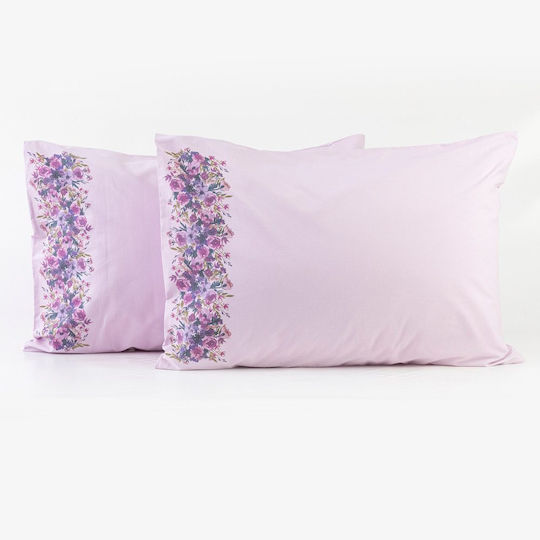 Borea Pfingstrose Kissenbezug-Set Lila 50x70cm.