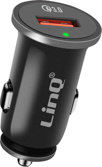 Linq Car Charger Fast Charge 3a Quick Charge 3.0 Black